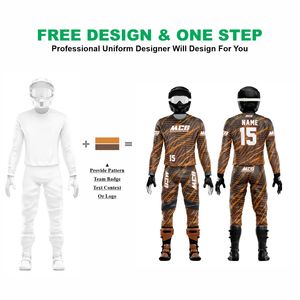 Digital Print % Polyester 220g Breathable Quick Dry Unisex Adult Full Sleeve Kits for ATV Dirt Bike MTB BMX Motocross - Product Image 2