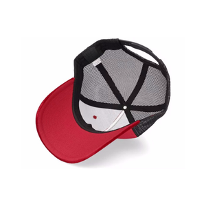 Gorra Trucker de Malla Roja y Negra de Terciopelo, Estilo Vintage, 5 Paneles, Modelo 112, Totalmente Personalizable, Gorra Deportiva Unisex - Product Image 5