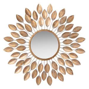 Marco de Espejo Decorativo de Metal para Pared con Bordes Artísticos, Ideal para Espacios Contemporáneos y Tradicionales - Product Image 5