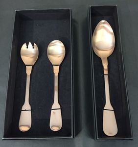 Professional Catering Grade Metal Salad Server Spoon And Fork For Banquet Hall And Event Management - Product Image 6