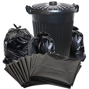 Bolsas de Basura Desechables Grandes de Color Negro para Hospital, Bolsas de Plástico Grueso para Desechos con Sellado Térmico Personalizado para Envasado de Líquidos - Product Image 1