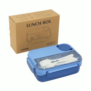 Lonchera de Plástico de Alta Capacidad con 4 Compartimentos Sellados, Libre de BPA, Apta para Microondas, Estilo Japonés, para Almacenamiento de Alimentos para Estudiantes y Adultos - Product Image 5