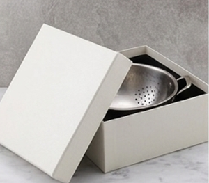 Passoire en acier inoxydable de qualité supérieure avec finition martelée et trois pieds, passoire métallique durable pour la cuisine - Product Image 6