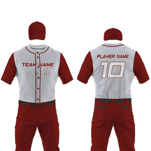 Uniformes de Béisbol y Sóftbol para Adultos al por Mayor de la Mejor Calidad 2026, Transpirables, 100% Poliéster, Conjuntos de Uniformes OEM, Tallas Grandes, Secado Rápido - Product Image 3