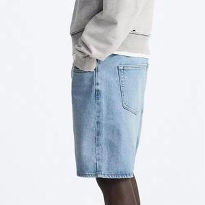 Shorts en jean écologiques pour hommes, style baggy, mode estivale, 100% coton biologique, style urbain, fournisseur OEM ODM - Product Image 3
