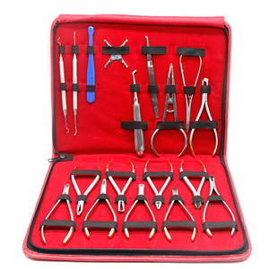 Kit Premium de 18 Piezas de Alicates de Ortodoncia Dental, Acero Inoxidable TC, Juego de Instrumentos Quirúrgicos Básicos para Doblar y Cortar Alambres Dentales - Product Image 5