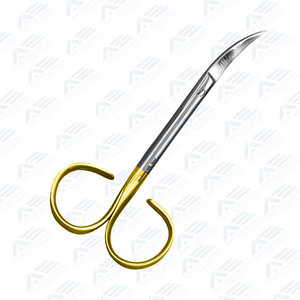 Tijeras de Disección Profesionales Reutilizables de Acero Inoxidable con Mango Dorado y Hoja Afilada para Uso Quirúrgico y Dental - Product Image 6