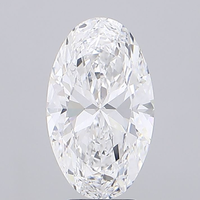 Diamante Cultivado en Laboratorio de Corte Excelente, 5 CT, VS2, Color E, Ovalado Alargado, Certificado IGI, HPHT CVD, Diamante Suelto para Anillo de Compromiso