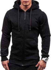 Sweat à capuche zippé en molleton pour homme, avec double couture, logo personnalisé, mélange de coton, doublure numérique, anti-rétrécissement, collection automne - Product Image 3