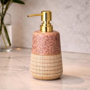 Juego de Accesorios de Baño Vintage de 4 Piezas, Decoración de Baño de Cerámica, Dispensador de Jabón, Portacepillos de Dientes, Vaso y Jabonera - Product Image 4