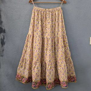 Elevate ethnic wardrobe with this elegant printed long <b>skirt</b> crafted to blend comfort tradition and contemporary charm - Product Image 1