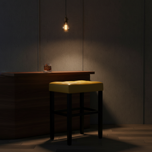 Tabouret de bar moderne en cuir PU sans dossier, tabouret de comptoir rembourré pour cuisine - Product Image 4