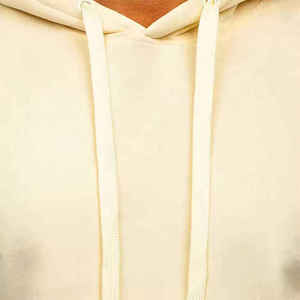 เสื้อฮู้ดผู้ชายสีครีม ทรงปกติ ผ้าฝ้ายฟลีซ สวมใส่สบาย มีกระเป๋าหน้า เหมาะสำหรับใส่ในฤดูใบไม้ร่วง - Product Image 3