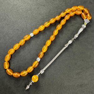 ลูกประคำมุสลิมแท้ ทำมือ ลูกปัดเรซิ่นรักษ์โลก พร้อมสีที่ปรับแต่งได้ สำหรับการสวดมนต์ประจำวัน งานฝีมือเหนือกาลเวลา วาดลายด้วยมือ - Product Image 2