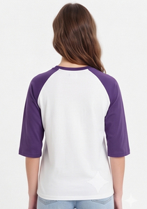 เสื้อยืดแร็กแลนพิมพ์ลายทรงโอเวอร์ไซส์ แขนสามส่วน คอกลม ผ้าคอตตอนเจอร์ซีย์ สไตล์ลำลอง สำหรับผู้หญิง - Product Image 2