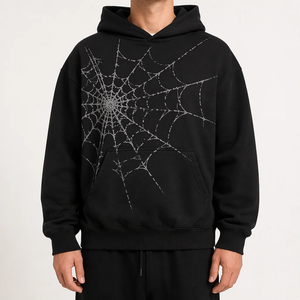 Sudadera con capucha oversized con logo personalizado para mujer, sudadera Spyder talla 5+, transpirable, gruesa, de manga larga. - Product Image 1