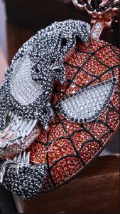 Pendentif Araignée en Moissanite – Pendentif Hip Hop Super-héros Sertie de Pierres (Pendentif Seul) - Product Image 4