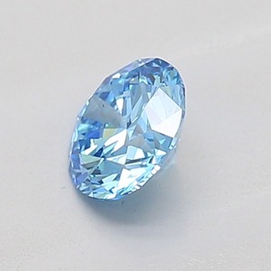 Diamant bleu rond brillant fantaisie de 0,52 ct, clarté VS2, certifié, diamant bleu de luxe - Product Image 4