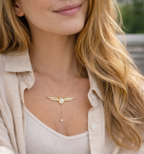 Collar de Diamantes con Corte Princesa en Oro Amarillo de 18K, Diseño Harry Potter, Hecho a Medida por ANSTER Factory, para Fiestas, Cumpleaños, Uso Diario, Regalo para Mujer - Product Image 2