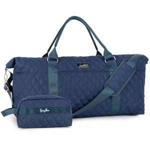 Sac de voyage floral GangBan, grand format matelassé avec bandoulière et pochette assortie pour les voyages et la salle de sport - Product Image 2