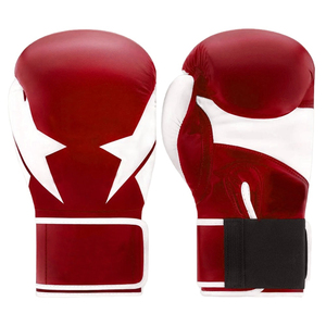 Gants de boxe en cuir PU personnalisés de haute qualité, logo personnalisé, design à doigts complets, fermeture auto-agrippante, emballage personnalisé pour - Product Image 1