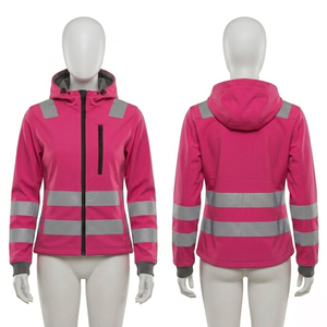 Sudadera de Alta Visibilidad con Cinta Reflectante, Ropa de Seguridad Amarilla con Rayas Plateadas, ANSI Clase 3, Ropa de Trabajo - Product Image 3