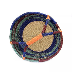 Bolga <b>Basket</b> Handmade Natural Fiber Durable Folding Multifunctional with Lid & <b>Handles</b> Customized Size for Home and Retail - Product Image 5