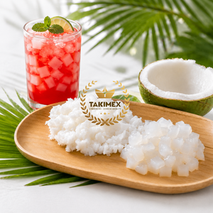 Compressed Dried Raw Nata De Coco Gel Dice Fruity Flavor Made in Vietnam OEM PA Bag Factory Price for <b>Jelly</b> and <b>Pudding</b> - Product Image 1