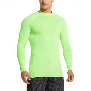 Trendy Swim Shirt Polyester Spandex Stretch Quick Dry UV <b>Protection</b> Lightweight Swim Top Custom OEM Private Label Supplier - Product Image 1