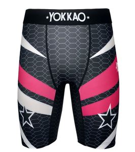 Shorts de compression noirs unisexes UFC pour adultes, coupe régulière, évacuation de l'humidité, Spandex/Polyester, équipement d'entraînement MMA, transfert par sublimation - Product Image 5