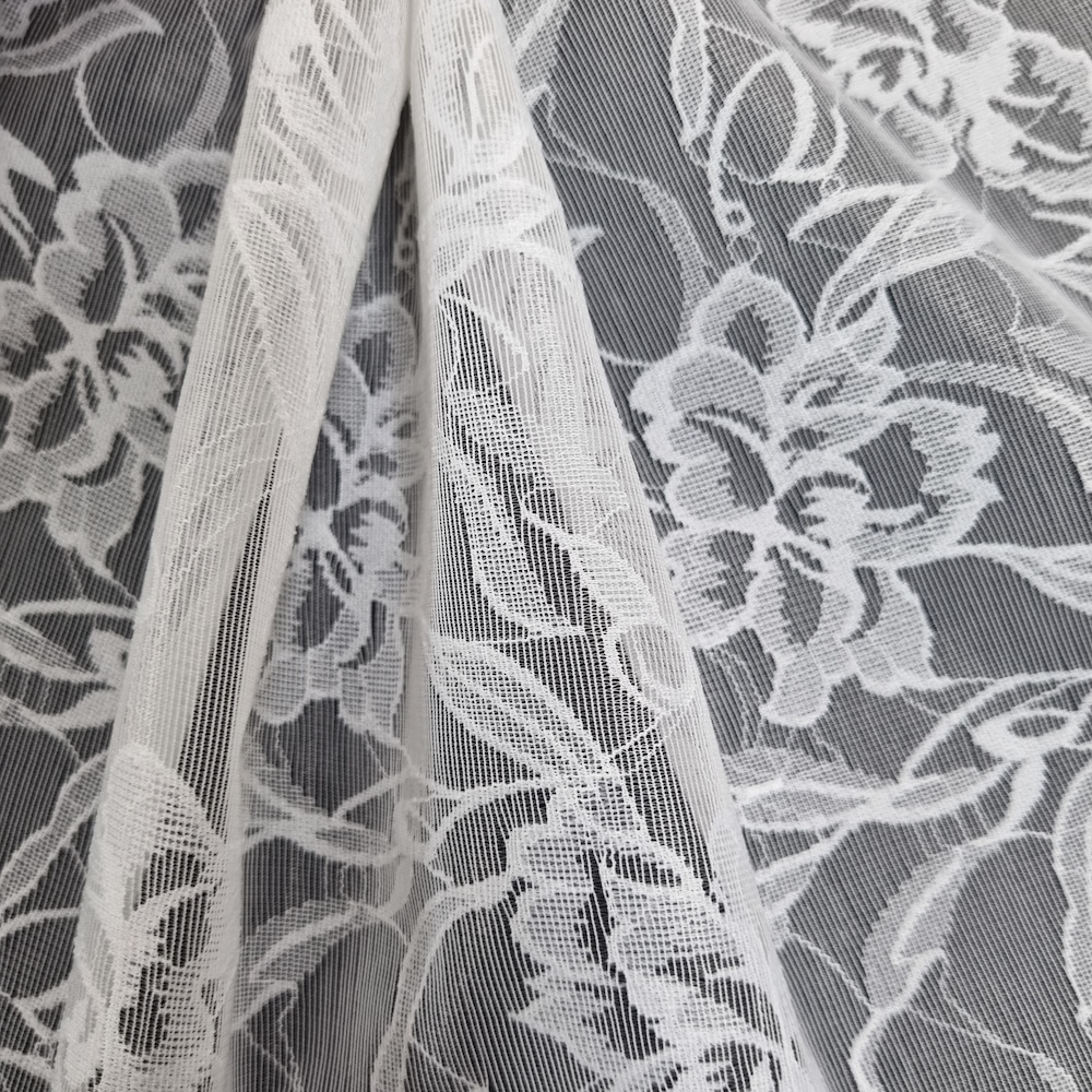 Floral Stretch Lace Fabric 120cm Lightweight Customized Color Nylon Spandex Mesh Clothes Underwear Dress Premium Korean Quality