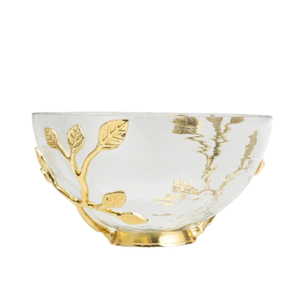 Cuencos de Metal de Primera Calidad con Diseño de Mariposa Dorada, Forma Redonda, Acabado Plateado Brillante y Textura Elegante para Servir Alimentos - Product Image 2