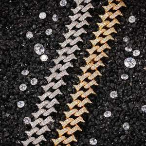 AMBER JEWELS 18k Solid Gold Rhodium Plated Chain Link <b>Bracelet</b> Unisex Classic Style IGI Certified Wedding Gift - Product Image 4
