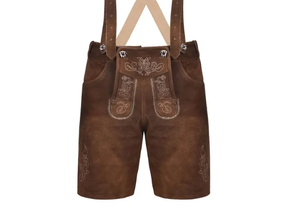 Custom Made Bavarian Fashion Lederhosen Men's Custom Oktoberfest <b>Shorts</b> Embroidered Traditional German Lederhosen - Product Image 2