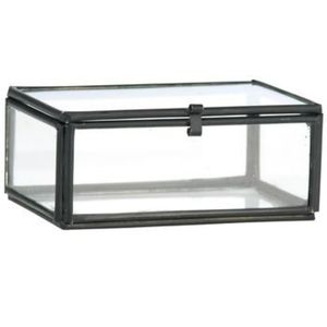 Luxury Gold Brass Glass Jewelry <b>Box</b> Clear Geometric Decorative <b>Keepsake</b> Organizer <b>Wedding</b> Display Case Makeup Storage Trunk - Product Image 6