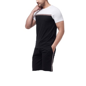 Wholesale 2026 Men's Trendy Sports Casual Hip-hop Loose Breathable Summer Round Neck Short Sleeved Shorts <b>Set</b> - Product Image 3