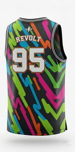 Camiseta de Baloncesto Sublimada, Malla Birdseye, Logotipo Frontal, Transpirable, Secado Rápido, Estilo Profesional, Cuello en V, Sin Mangas, Personalizable para Equipos - Product Image 2