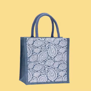 reusable plaid non woven shopping tote <b>bag</b> carry <b>bag</b> grocery retail packaging promotional <b>medium</b> size durable fabric handles - Product Image 2