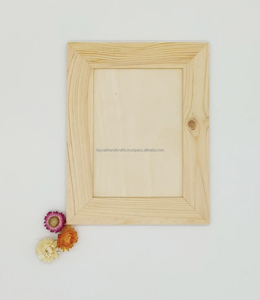 Marcos de fotos de madera con logotipo personalizado Marcos de fotos de madera maciza para exhibición de mesa o pared - Product Image 3