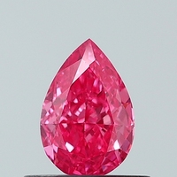 Diamant de laboratoire CVD rose vif fantaisie 0,54 ct, taille poire, VS1, en vrac, pour la fabrication de bijoux D & D Diamonds EC017909
