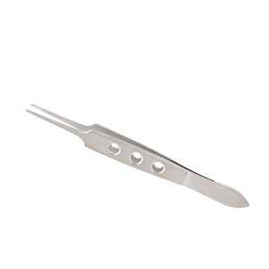 Pinces à panssages ophtalmiques Bishop-Harmon – Pointes croisées dentelées de 0,7 mm, 9 cm, Instrument chirurgical ophtalmique - Product Image 2