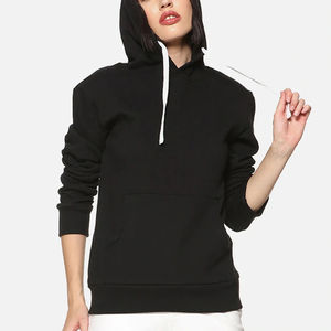 Hoodie style streetwear de haute qualité pour femmes, sweat-shirt uni pour femmes, hoodie personnalisé pour femmes, prix de gros - Product Image 1