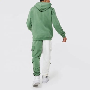 Conjunto Deportivo Casual para Hombre, Sudadera con Capucha y Pantalones Jogger, Bloques de Color, Algodón French Terry, Ropa Deportiva Personalizada con Etiqueta Privada - Product Image 3