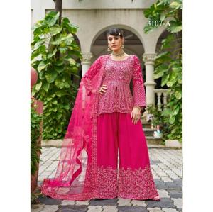 Portez des ensembles sharara au design attrayant pour les mariages, les festivals et toutes les occasions. Achetez directement auprès du fournisseur au prix de gros. - Product Image 1