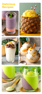 SIGNWIN Tropical Ice Blended Powder NATA 1kg Sucré avec sucre Emballage réutilisable en sac pour ingrédients de thé à bulles - Product Image 5