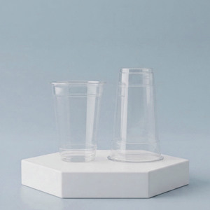 Gobelets en plastique transparents jetables avec couvercles, 16 oz et 22 oz, en PP/PET, pour café glacé, jus, smoothies, à emporter, Vietnam. - Product Image 1