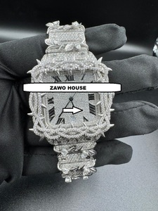 Reloj ZAWO HOUSE de Diseño Único, Unisex, de Lujo, Estilo Hip Hop Vintage, Analógico, con Diamantes Moissanite VVS1, de Acero Inoxidable, Disponible al por Mayor - Product Image 6