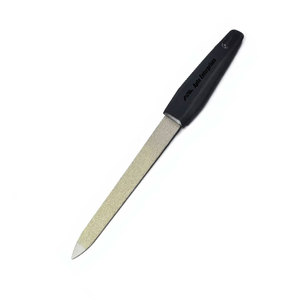 Lime à ongles professionnelle en métal noir pour doigts et pieds, double extrémité, outil de manucure et pédicure, en acier inoxydable - Product Image 3