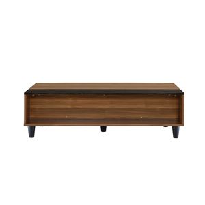 Avala Lift Top Coffee <b>Table</b> with <b>Walnut</b> and Black Finish - Product Image 4