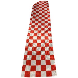 Drapeau plume en polyester à impression numérique, bannière promotionnelle durable, design vert et blanc, publicité pour la vaccination familiale et la santé - Product Image 6